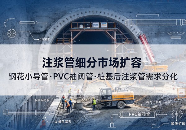 凤泉注浆管细分市场扩容，隧道钢花小导管、PVC 袖阀管、桩基后注浆管需求分化